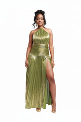 Golden Olive Muse Gown