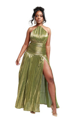 Golden Olive Muse Gown