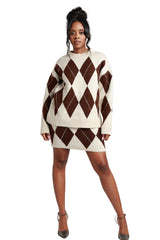Beige Argyle Set