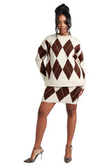 Beige Argyle Set