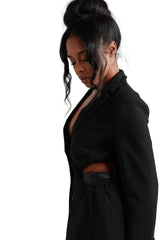 Noir Cut-Out Blazer