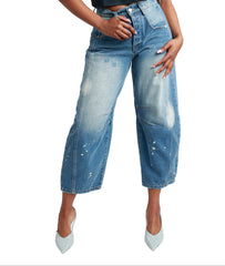 Sculpted Barrel Denim Pant
