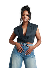 Sculpted Barrel Denim Pant