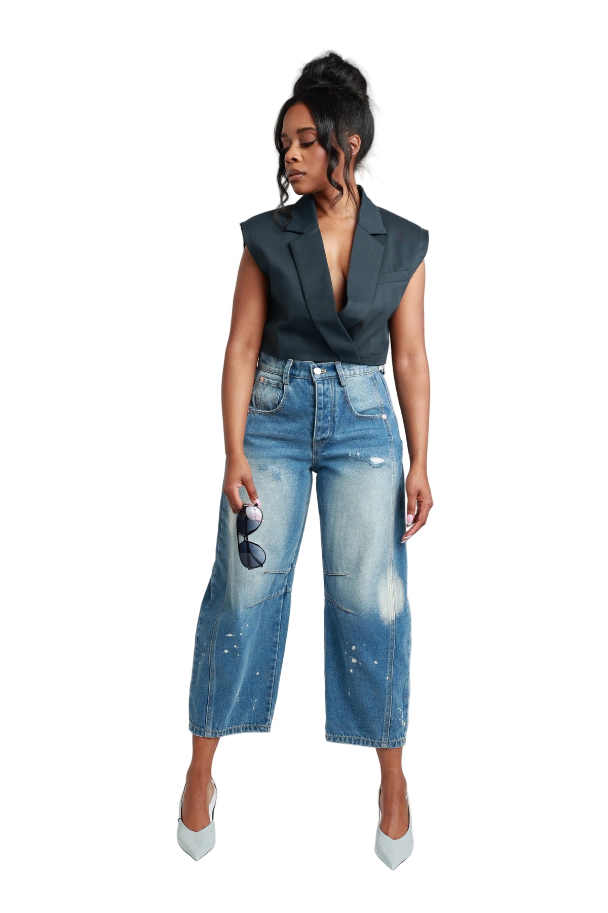 Sculpted Barrel Denim Pant