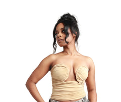 Structured Ruched Bustier