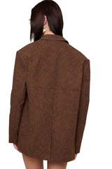 Vintage Brown Oversized Jacket