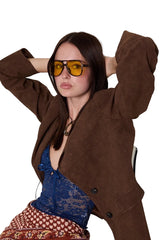 Vintage Brown Oversized Jacket