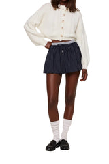 Micro Pinstriped Skirt