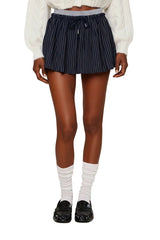 Micro Pinstriped Skirt